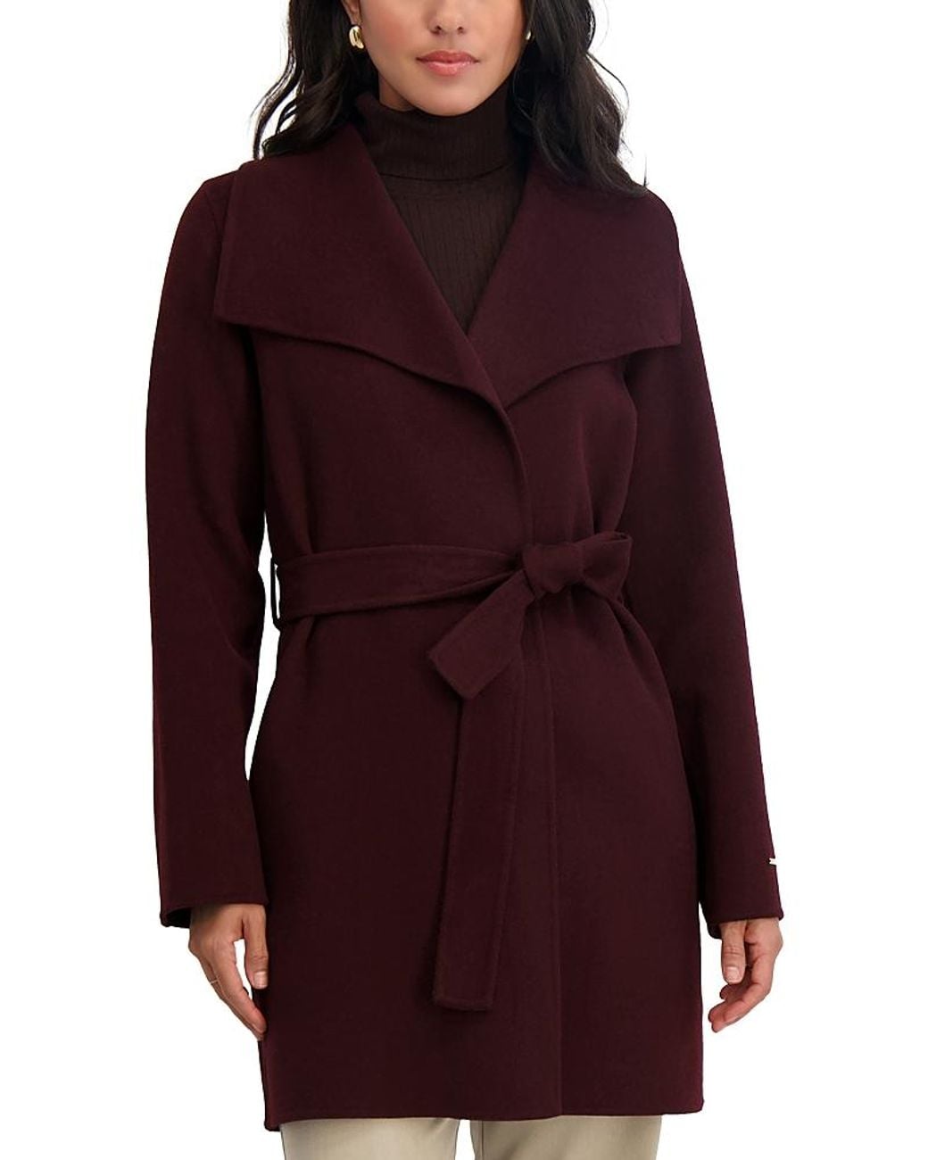 Tahari Red Ella Coat