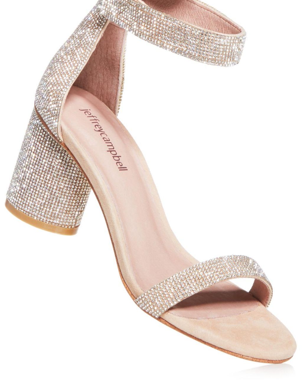 laura crystal embellished ankle strap sandal