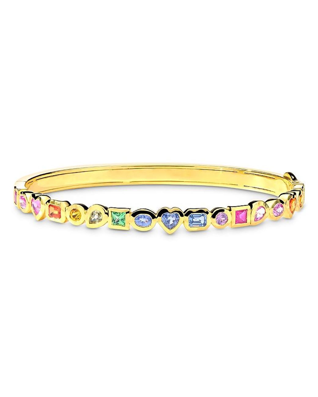 Ippolita 18K Rock Candy Mini Caramella Fancy Shape Hinged Bangle ...