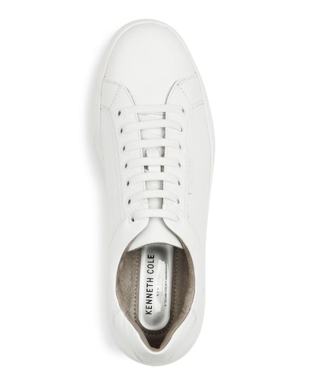 kenneth cole white leather sneakers
