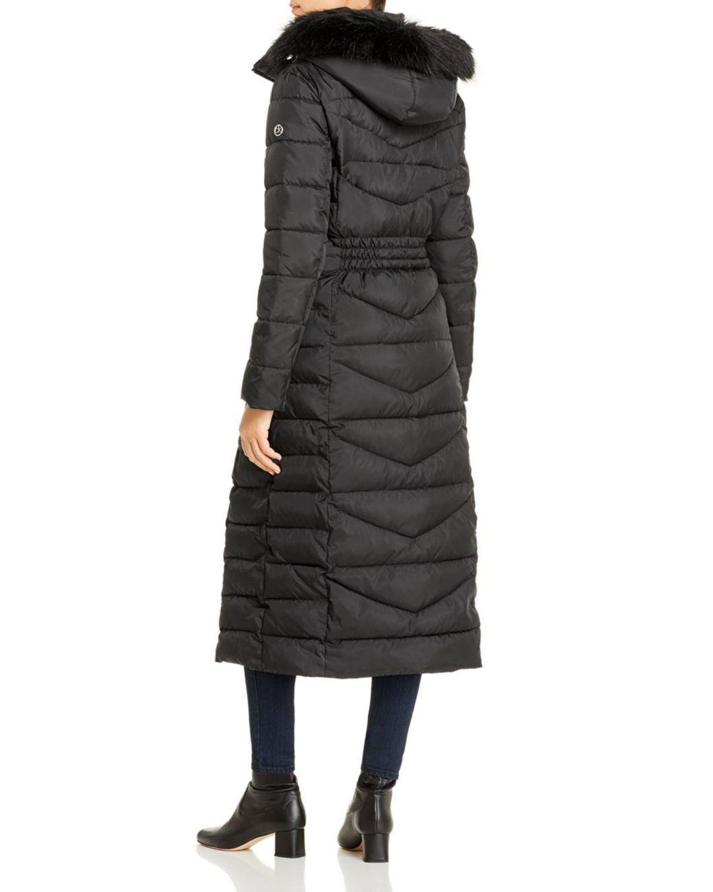 calvin klein maxi puffer coat