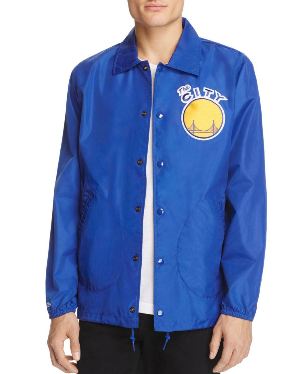 warriors coach jacket