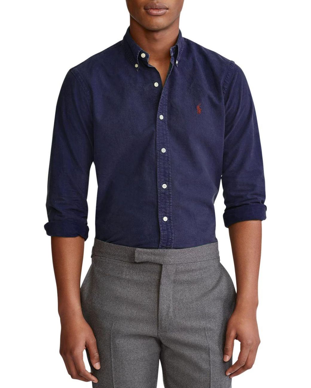 Polo Ralph Lauren Cotton Oxford Classic Fit Shirt in Navy (Blue) for ...