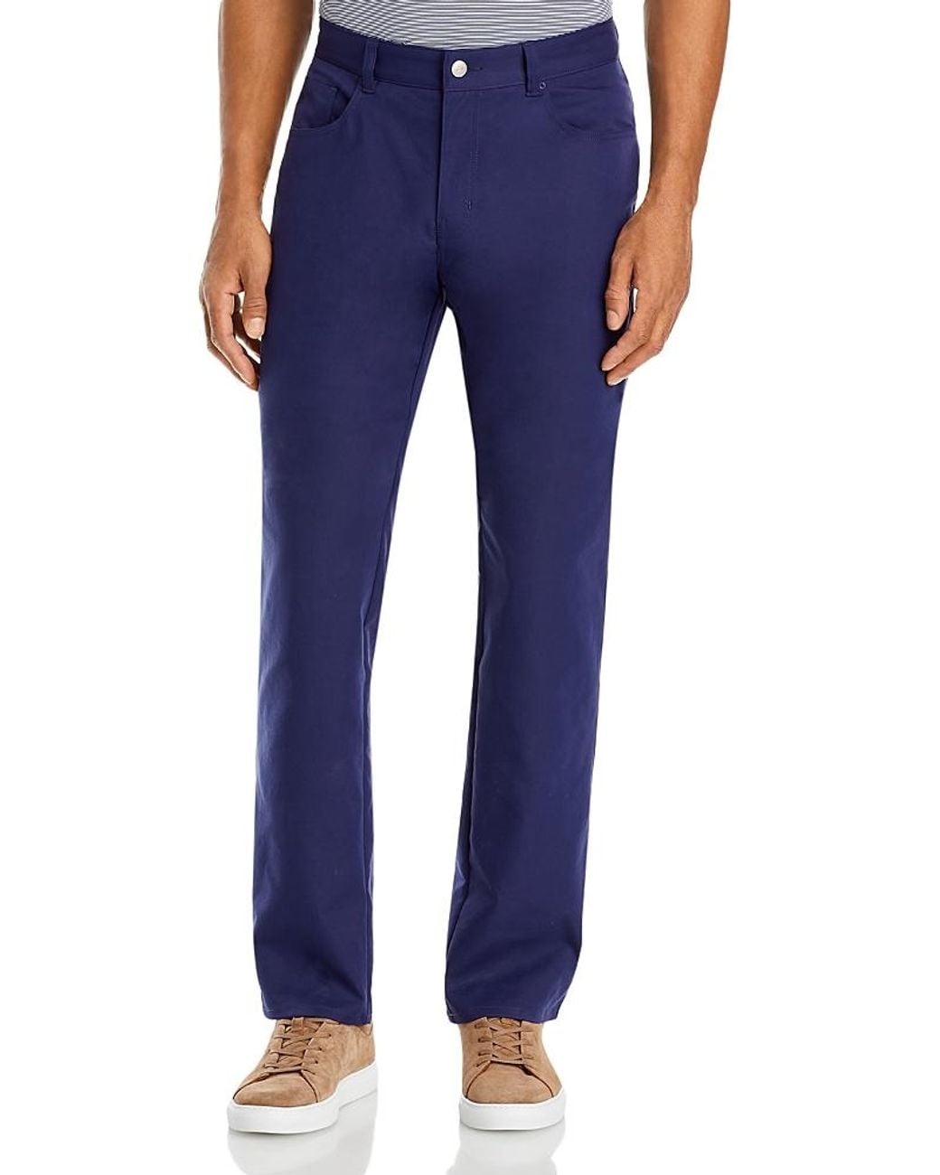 Peter Millar Blue Crown Sport Performance Five Pocket Pants for men