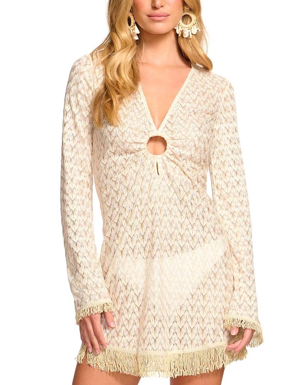 Ramy Brook Zig Zag Cassie Swim Cover Up Dress in Natural Lyst