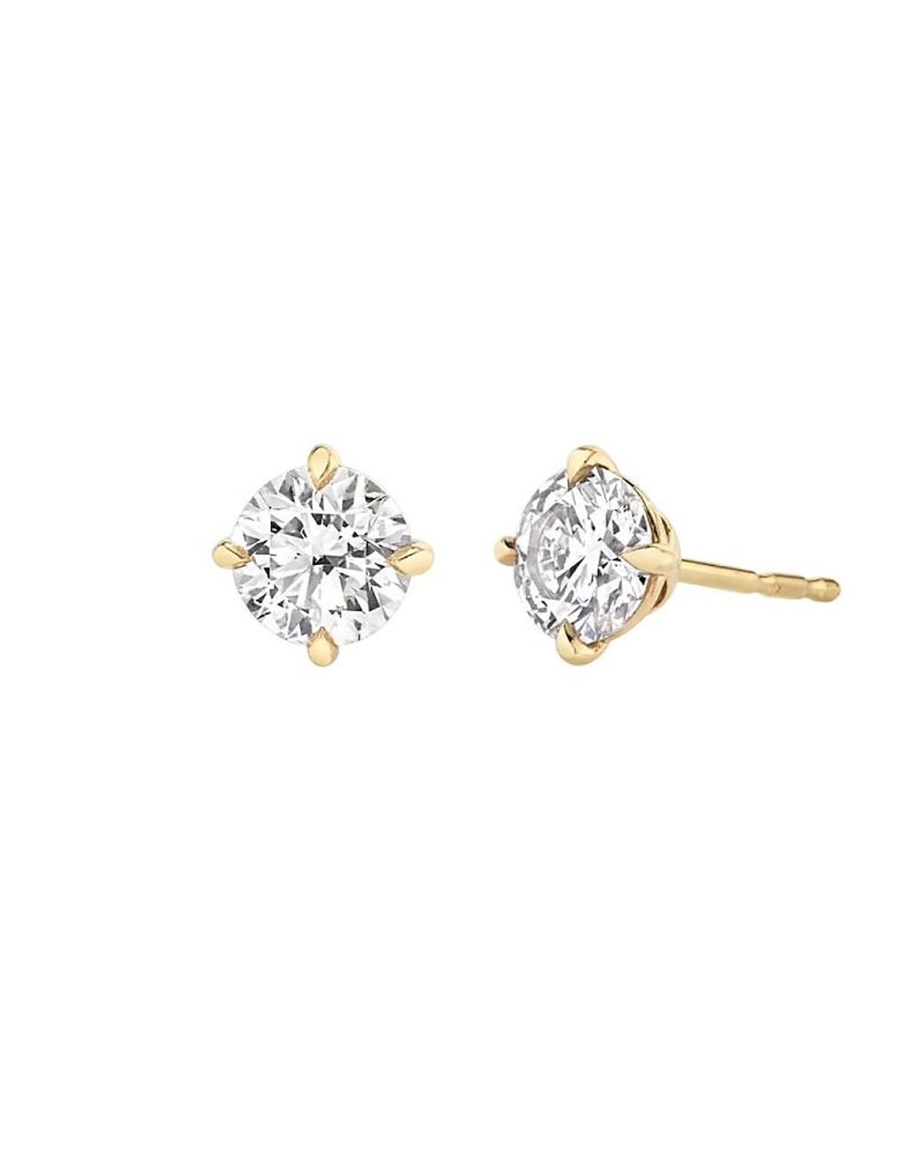 Vrai White Solitaire Stud