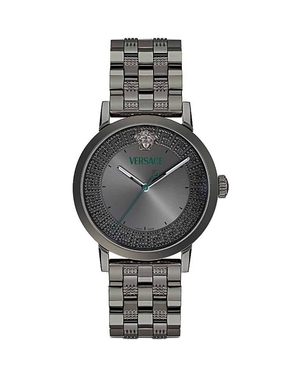 Versace Gray Greca-Pattern 40Mm for men