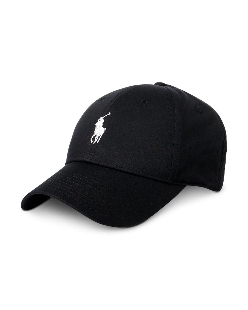 Polo Ralph Lauren Cotton Twill Baseball Cap in Black for Men - Lyst