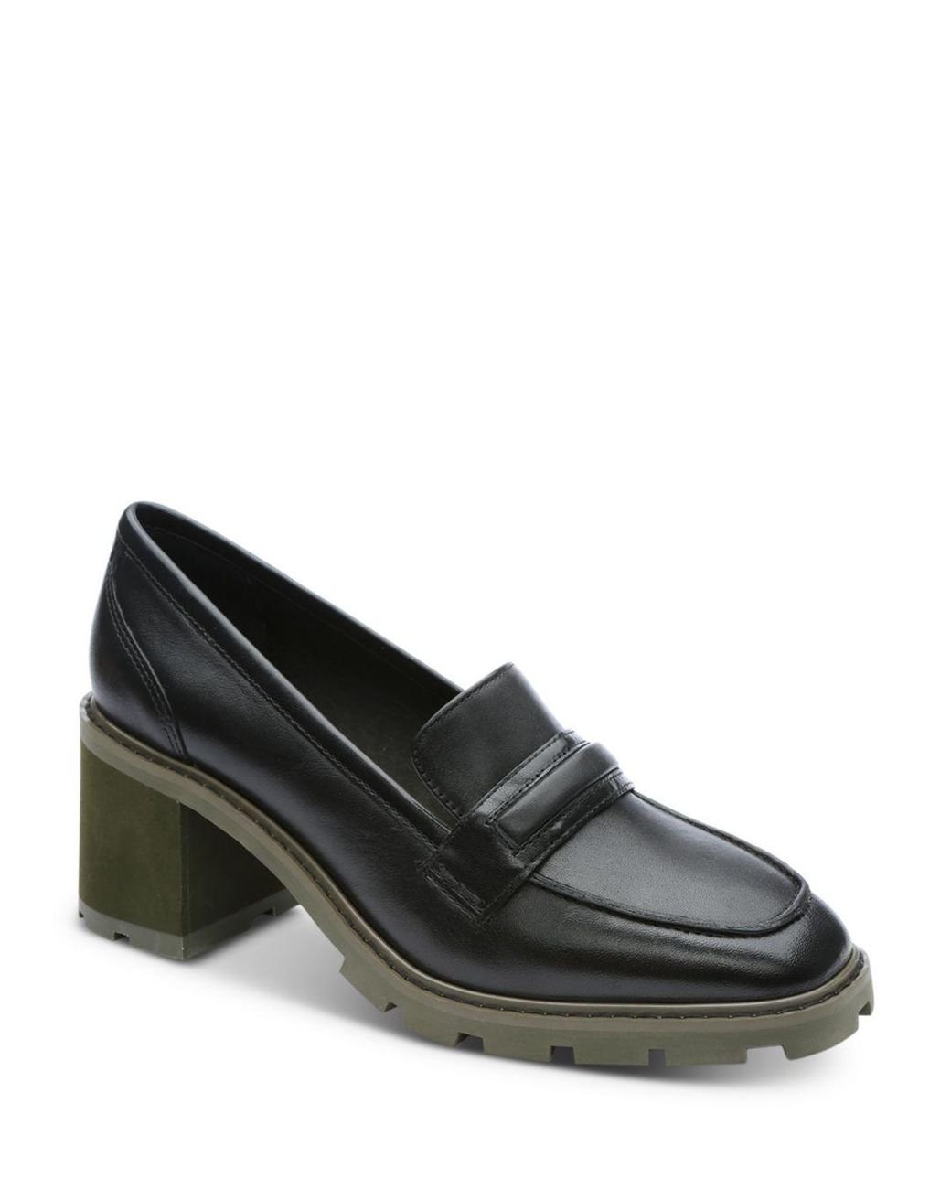 Sanctuary Parkside Slip On High Heel Loafer Pumps in Black Lyst