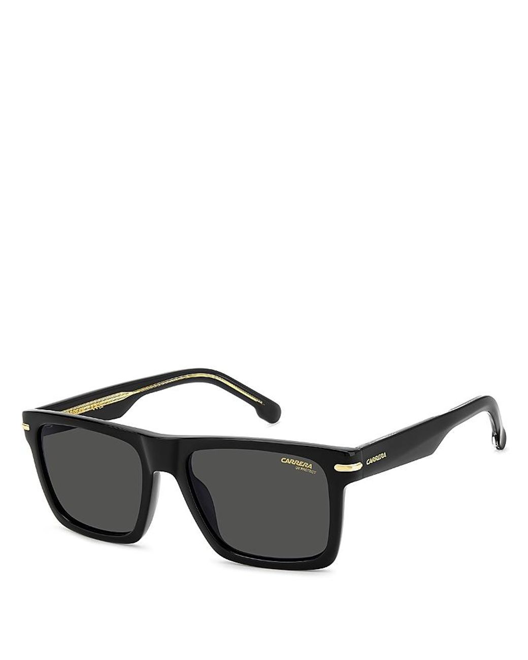 Carrera Black Rectangular Sunglasses, 55Mm for men