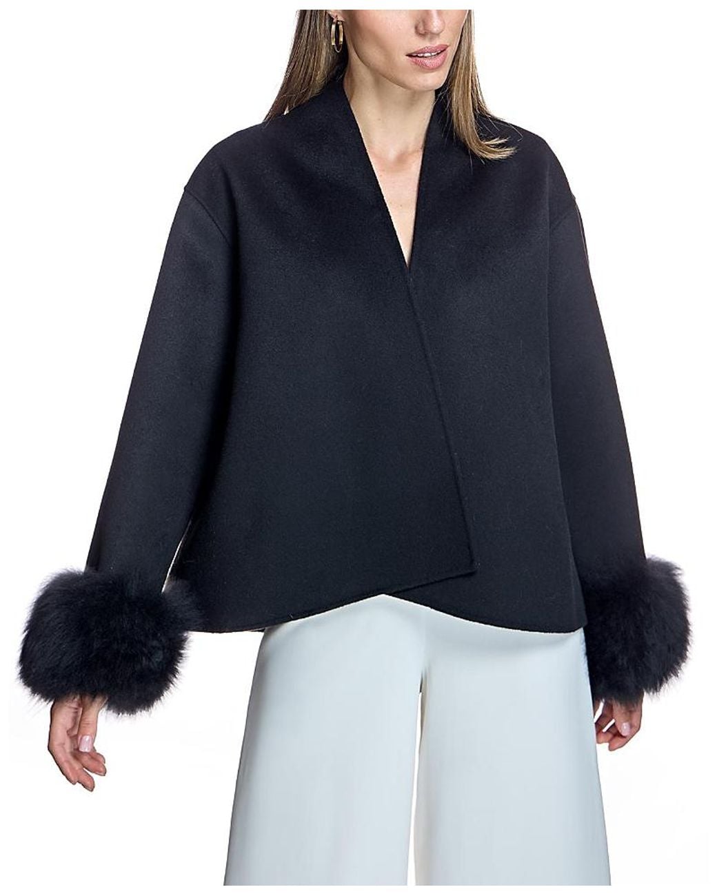 Maximilian Blue Wool Jacket