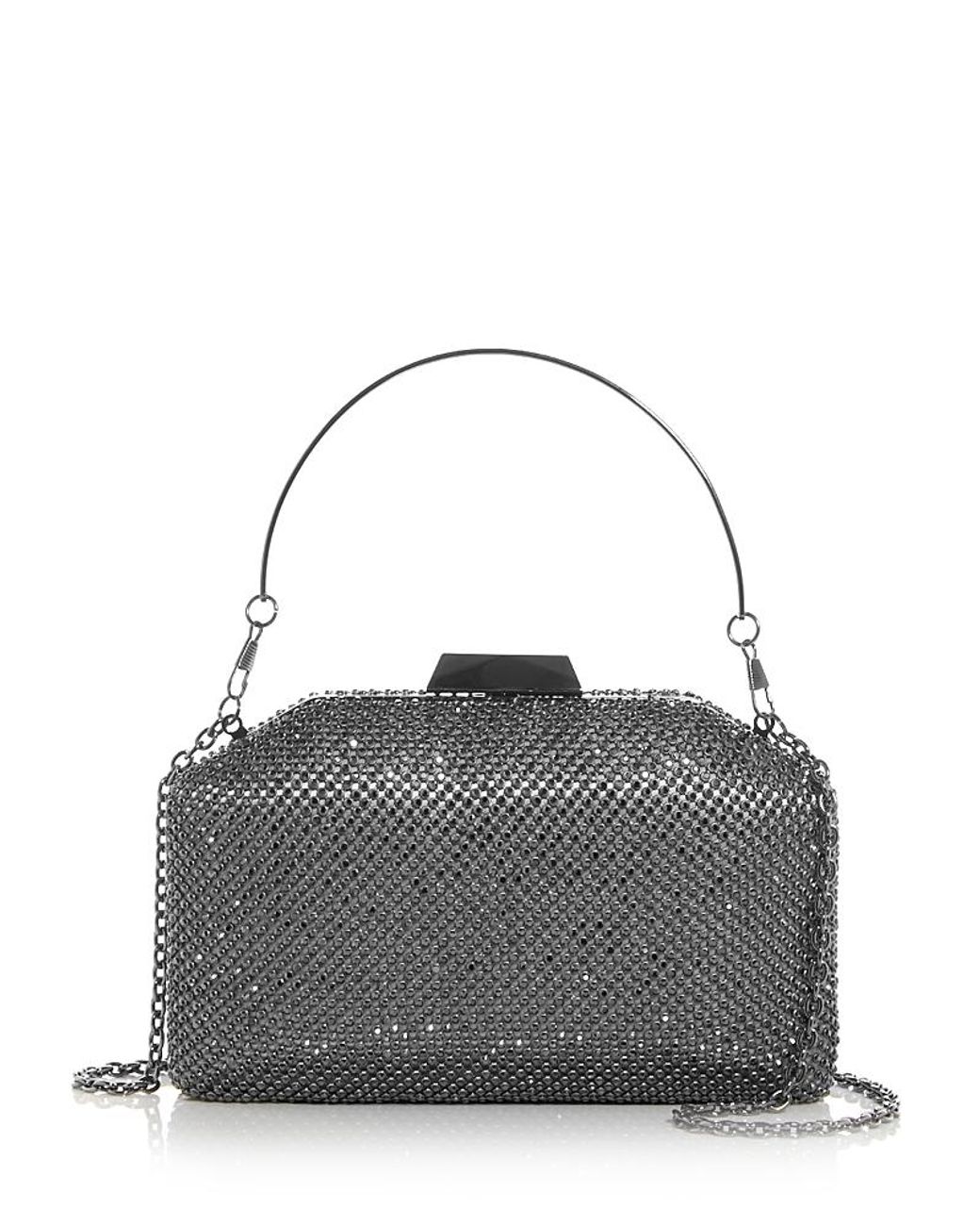 Sondra Roberts Rhinestone Embellished Clutch in Gray Lyst