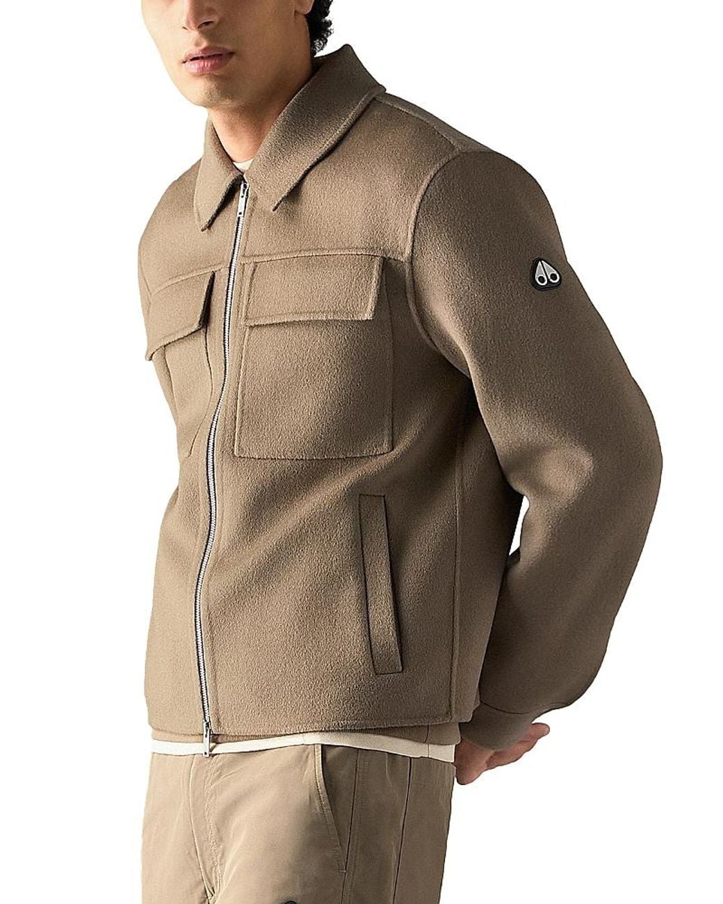 Moose Knuckles Brown Jacques Wool Cashmere & Silk Jacket for men