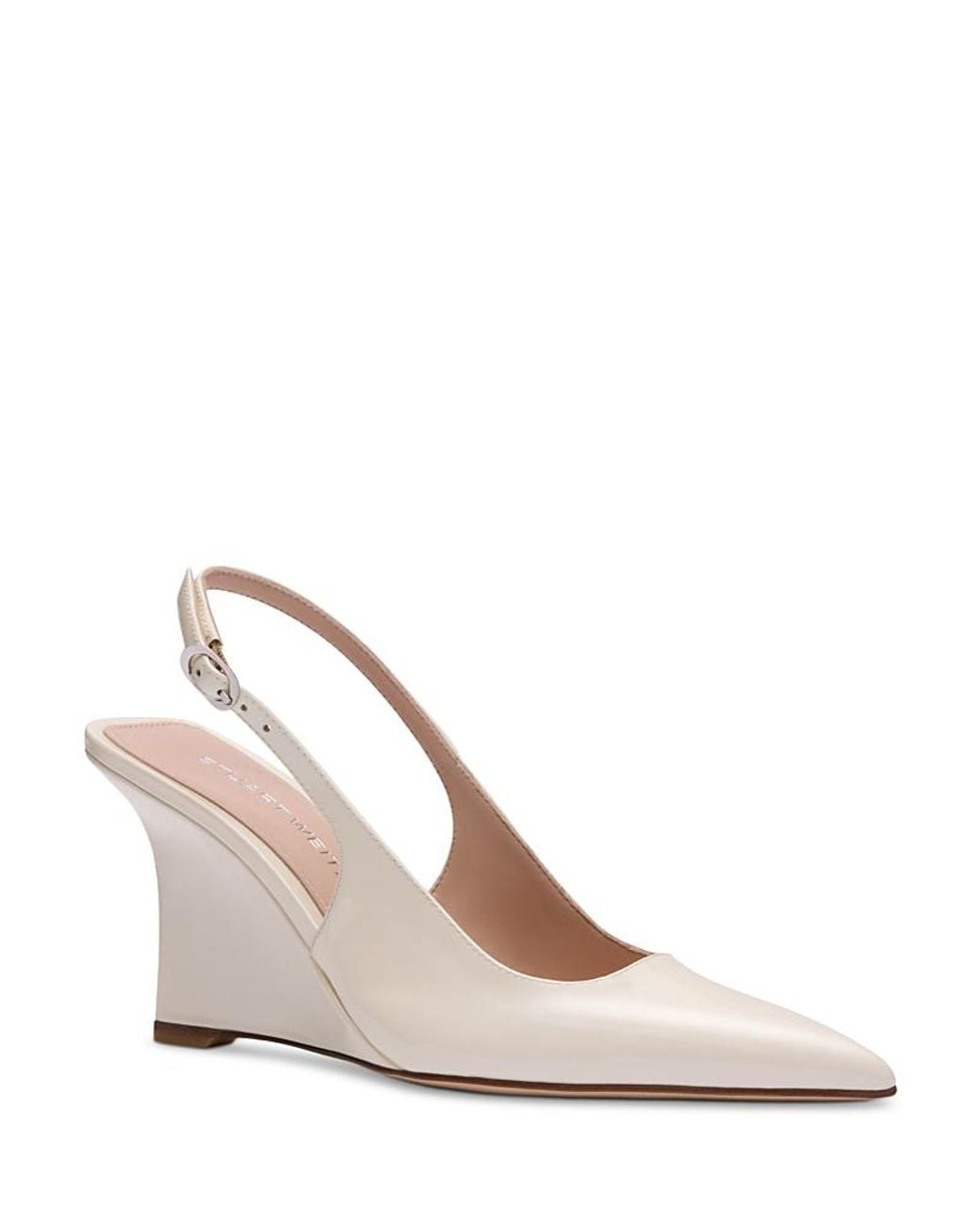 Stuart Weitzman Natural Vinnie 85 Slingback Wedge Pumps