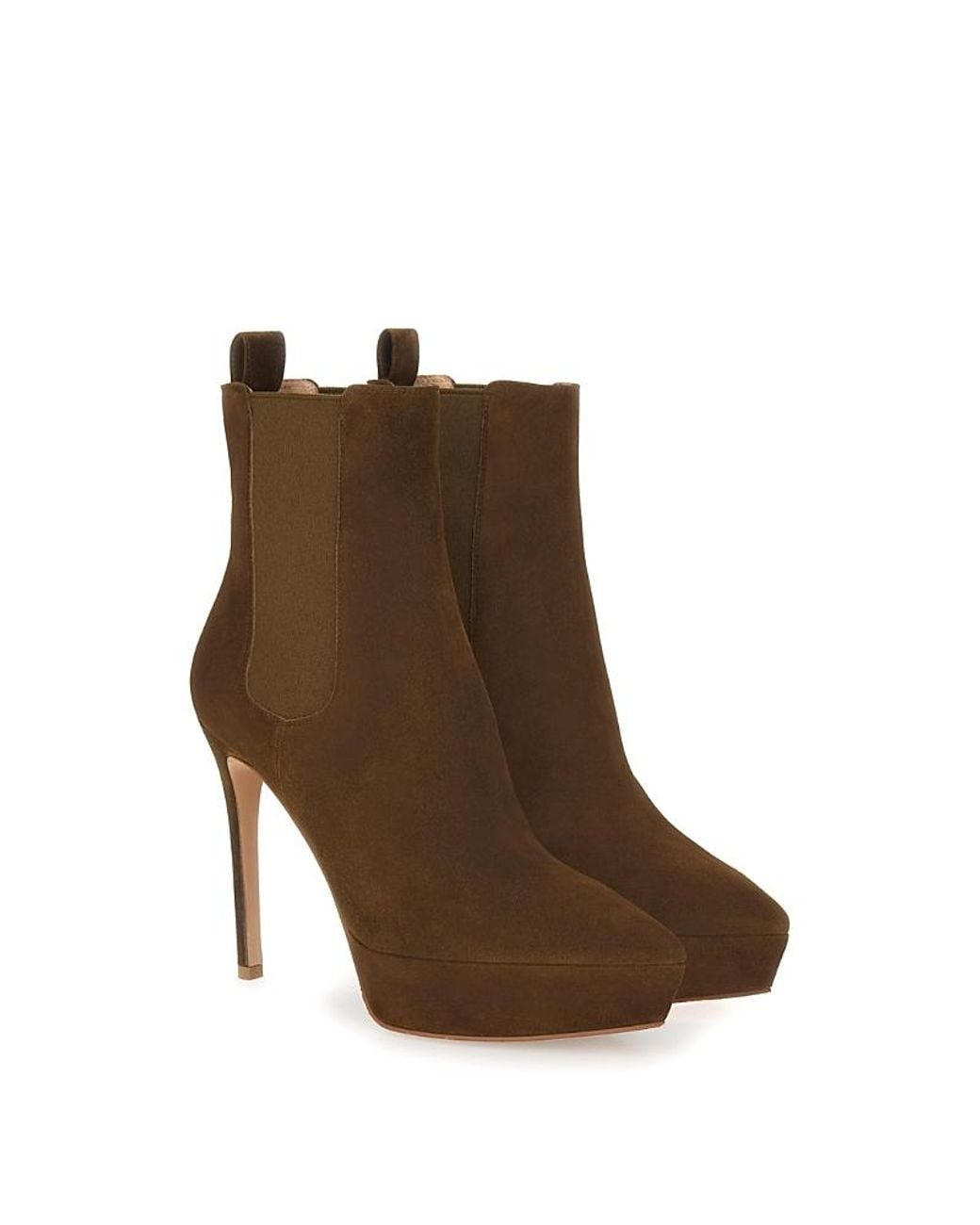 Gianvito Rossi Brown Kim Booties