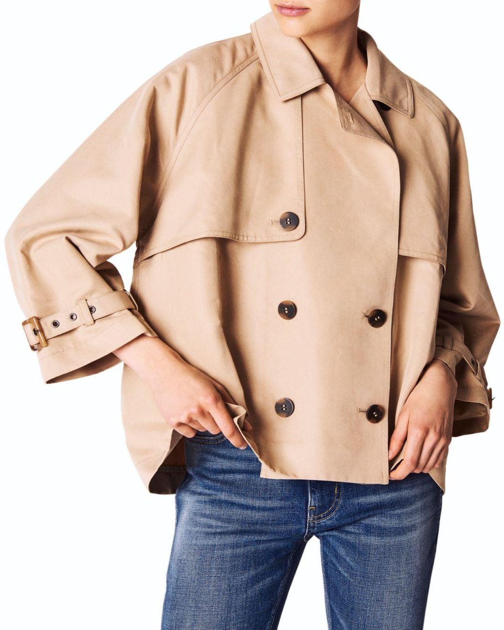 L'Or Cropped Trench Jacket ジャケット ロル