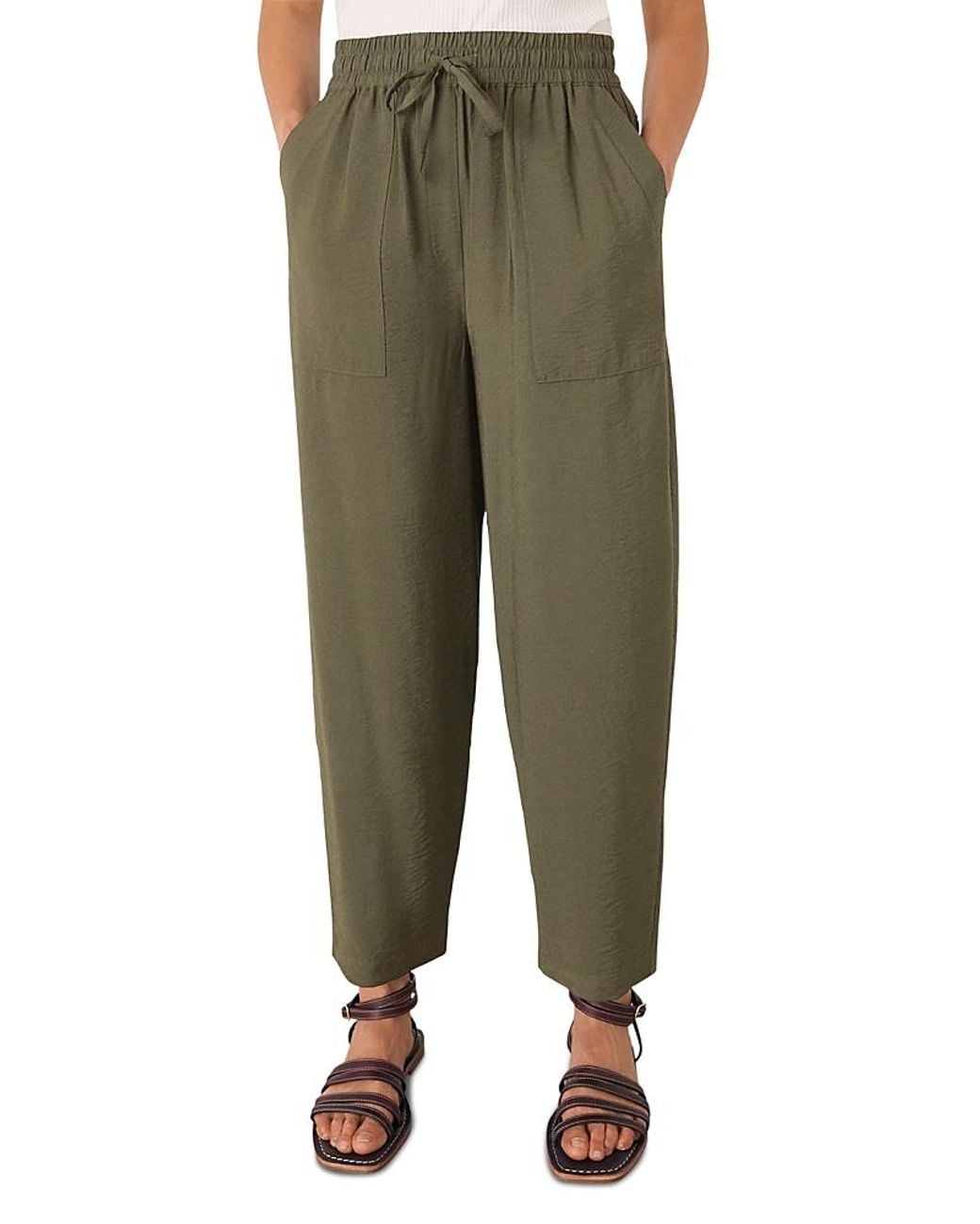 Whistles Green Drawstring Pants