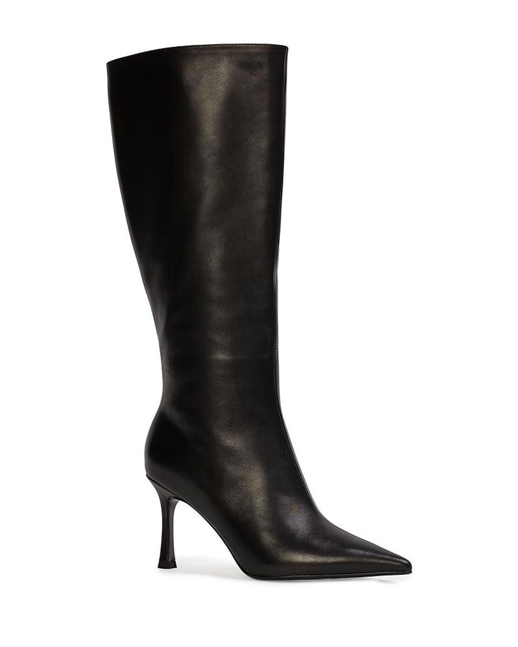 Black Suede Studio Black Pointed Boots