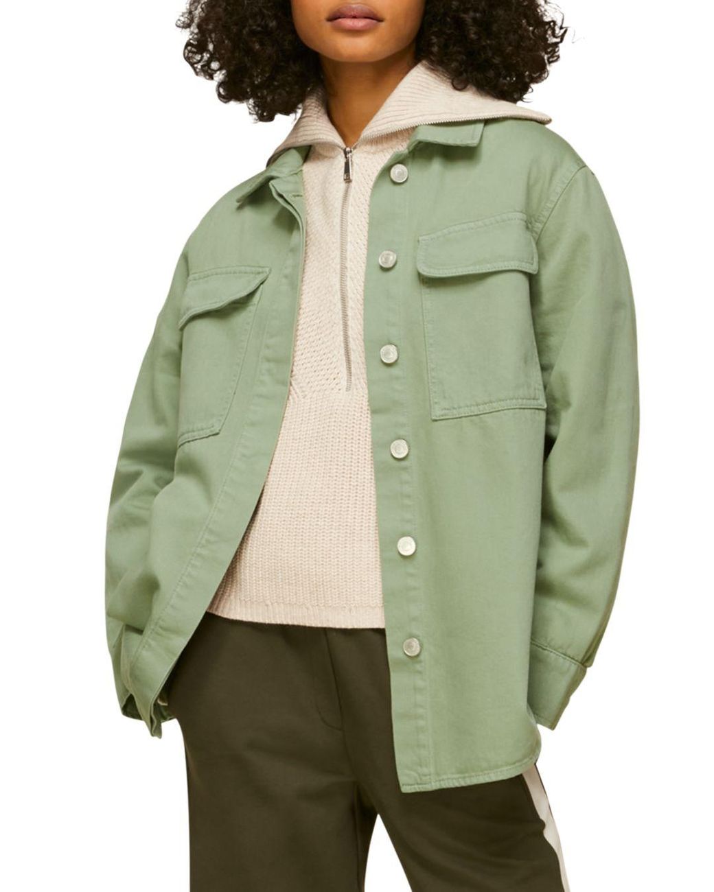 whistles khaki jacket