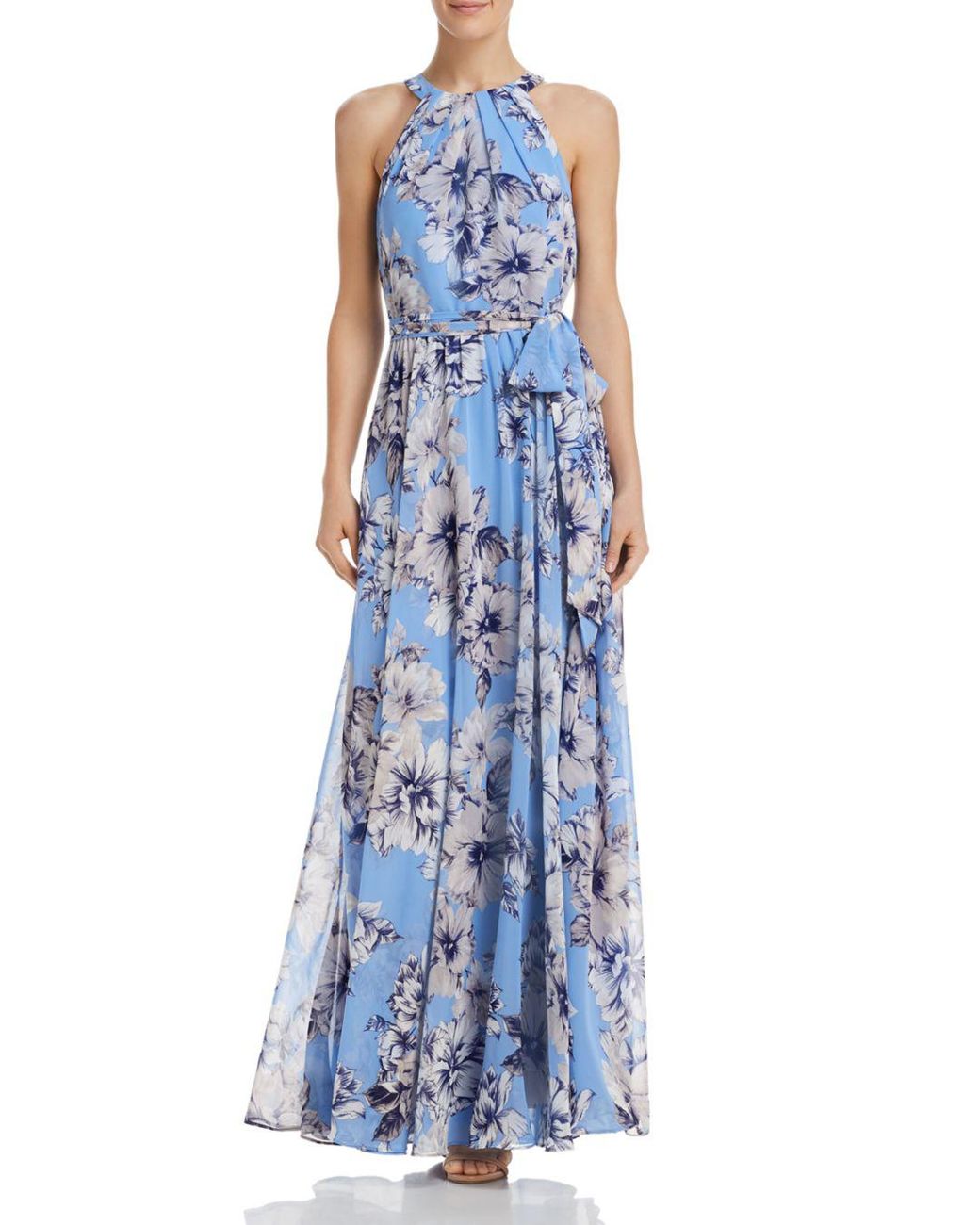 Eliza J Floral Maxi Dress in Blue | Lyst