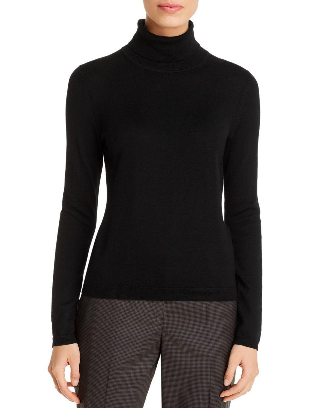 BOSS by Hugo Boss Wool Famaurie Turtleneck Sweater in Black - Lyst