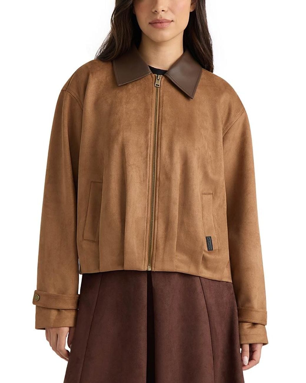 Hunter Brown Harrington Zip Front Jacket