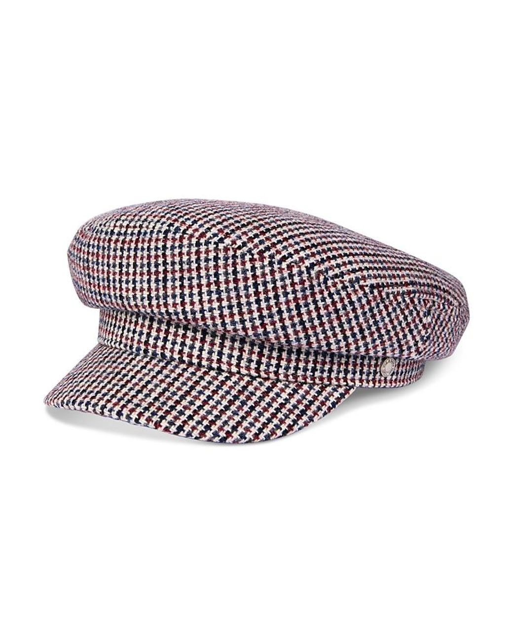 Rag & Bone Multicolor Eleanor Houndstooth Wool Cap