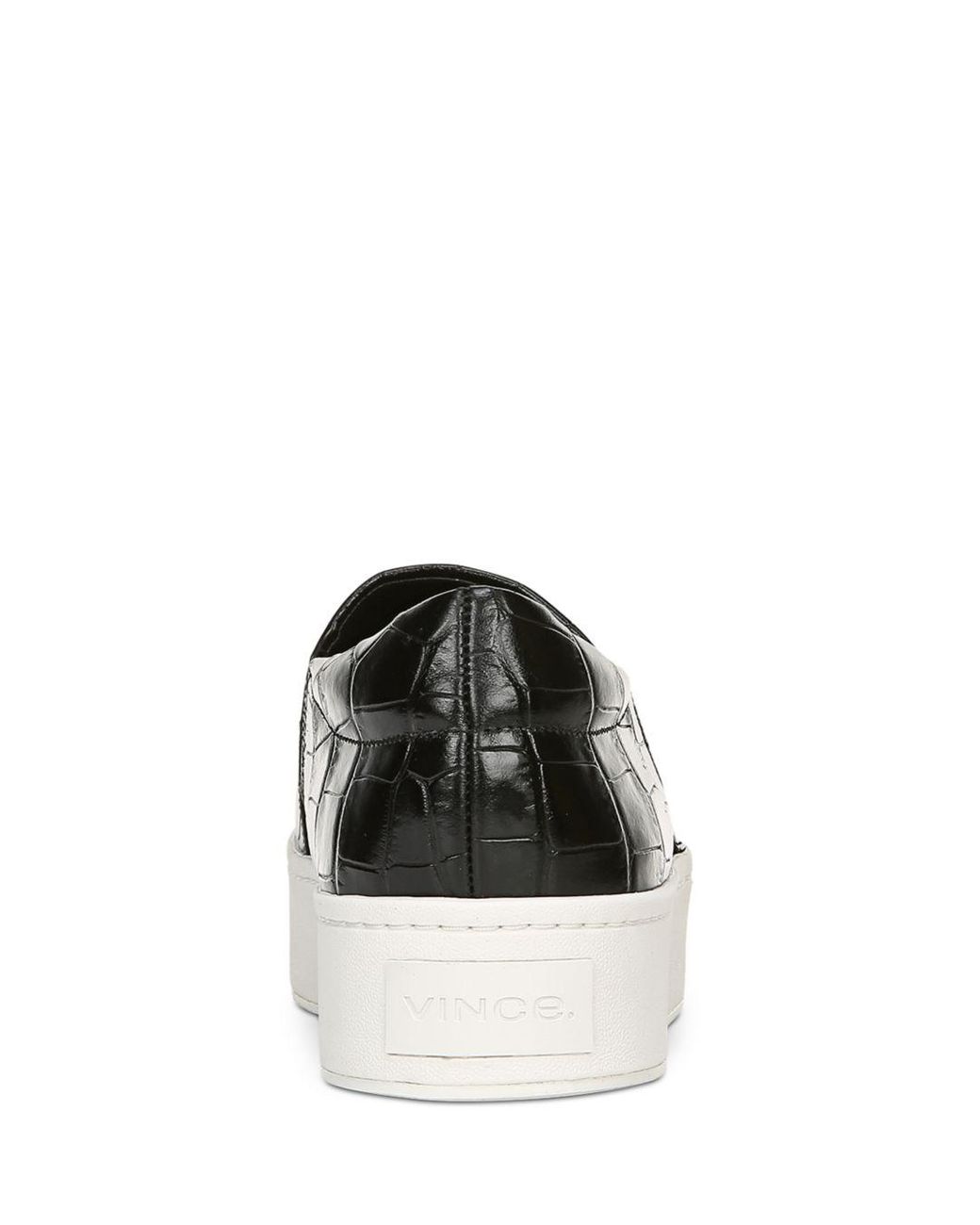 vince black platform sneakers