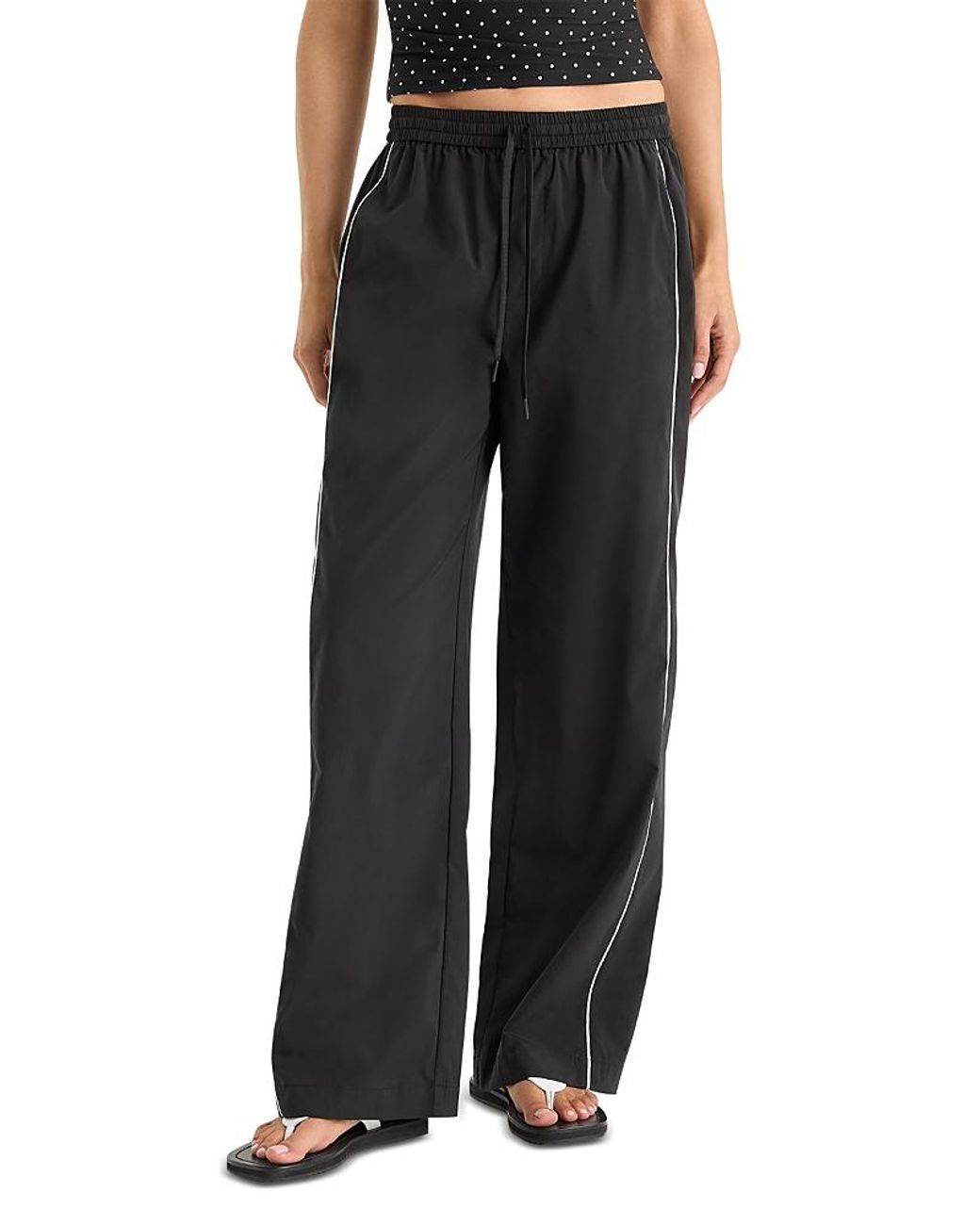 GOOD AMERICAN Black Pull On Pants