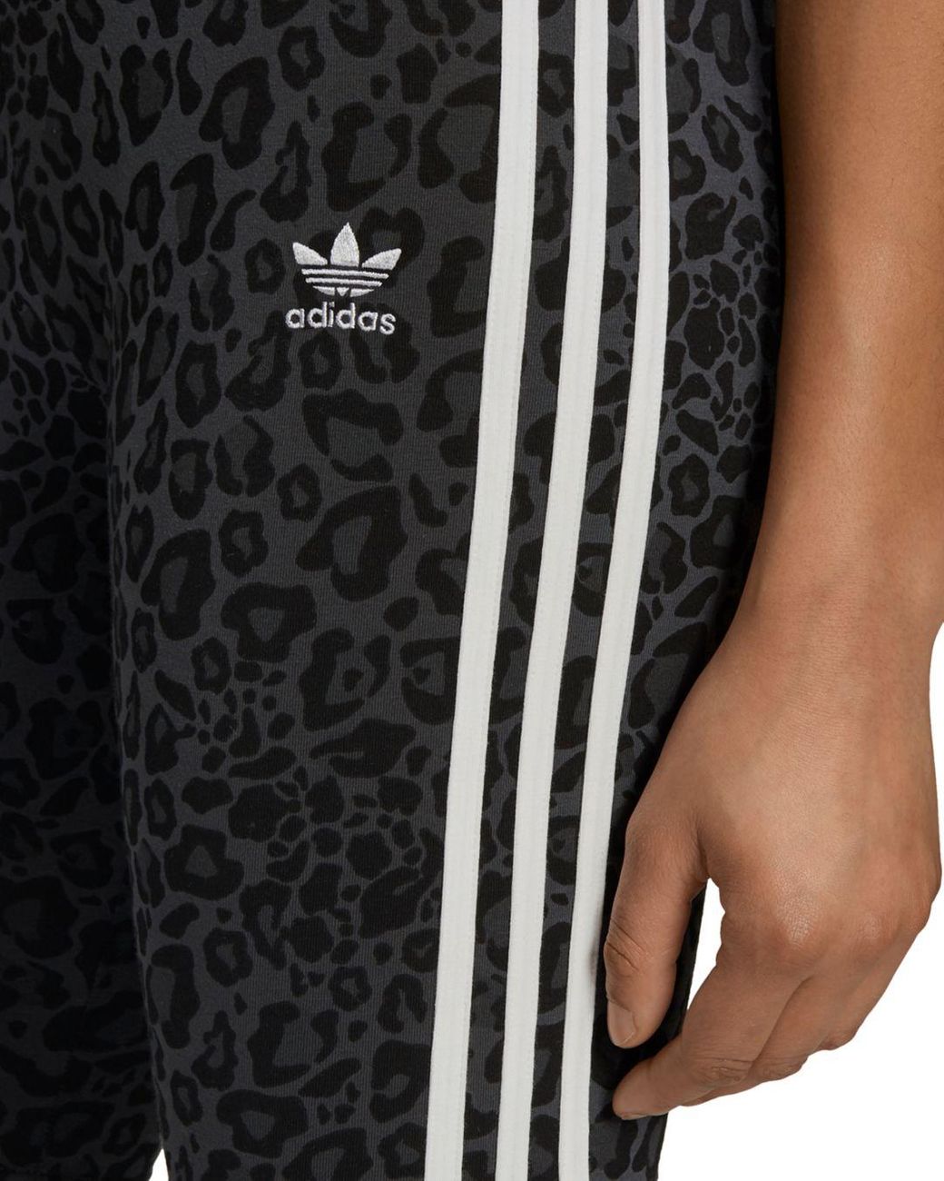 adidas Cotton Leopard Print Bike Shorts 
