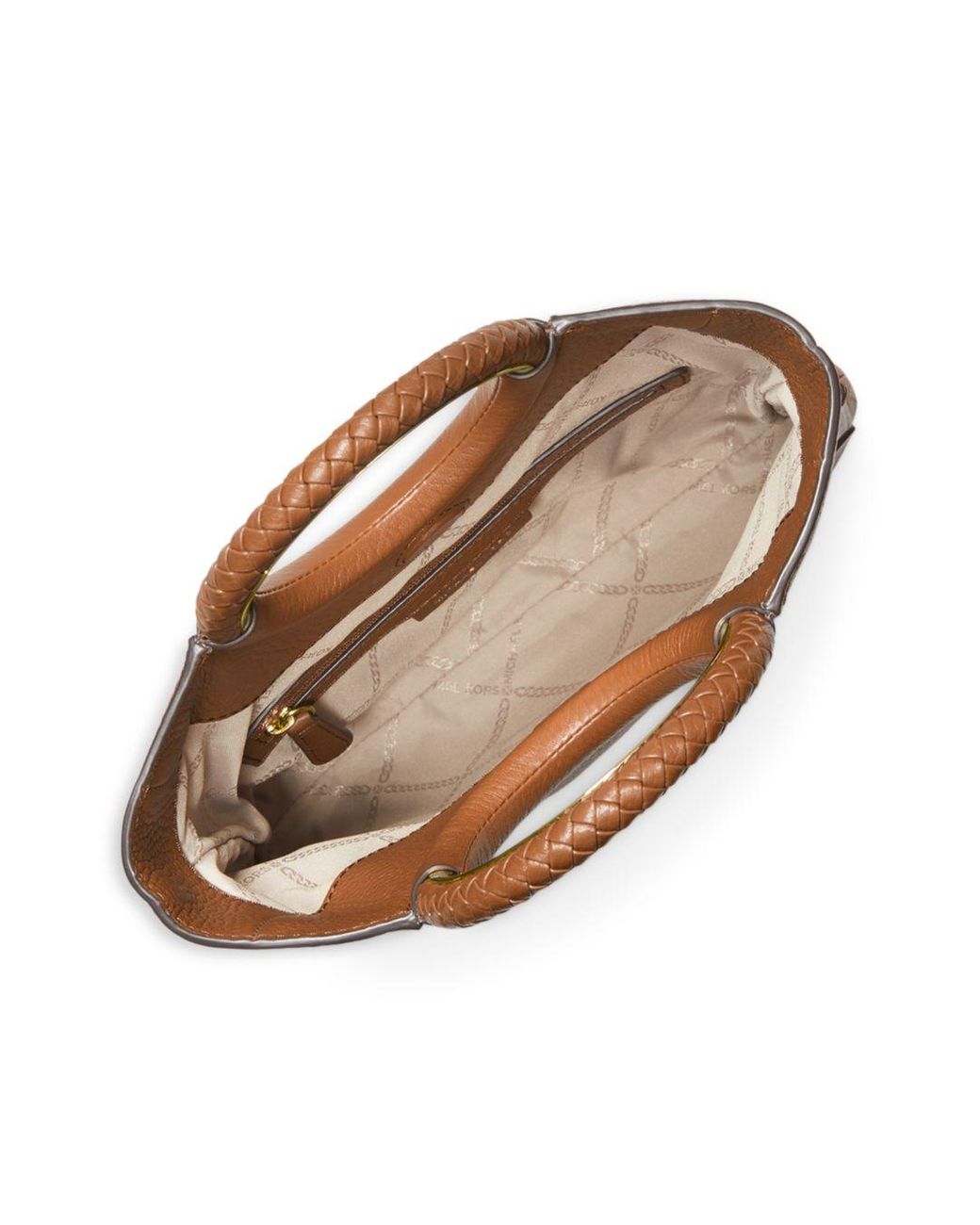 MICHAEL Michael Kors Rosie Medium Leather Foldover Ring Crossbody in Brown  | Lyst