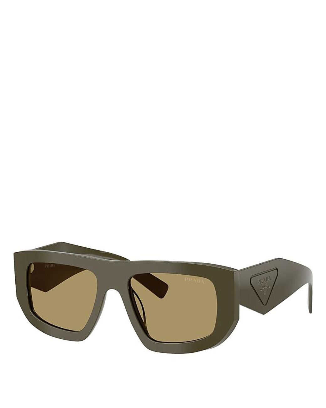 Prada Green Pr Square Sunglasses, 53Mm