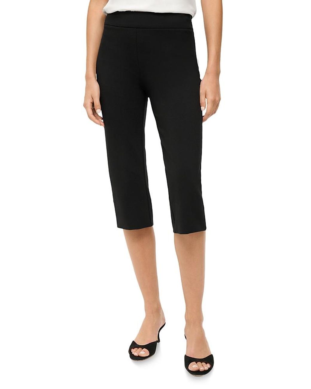 Staud Black Leone Capri Pants