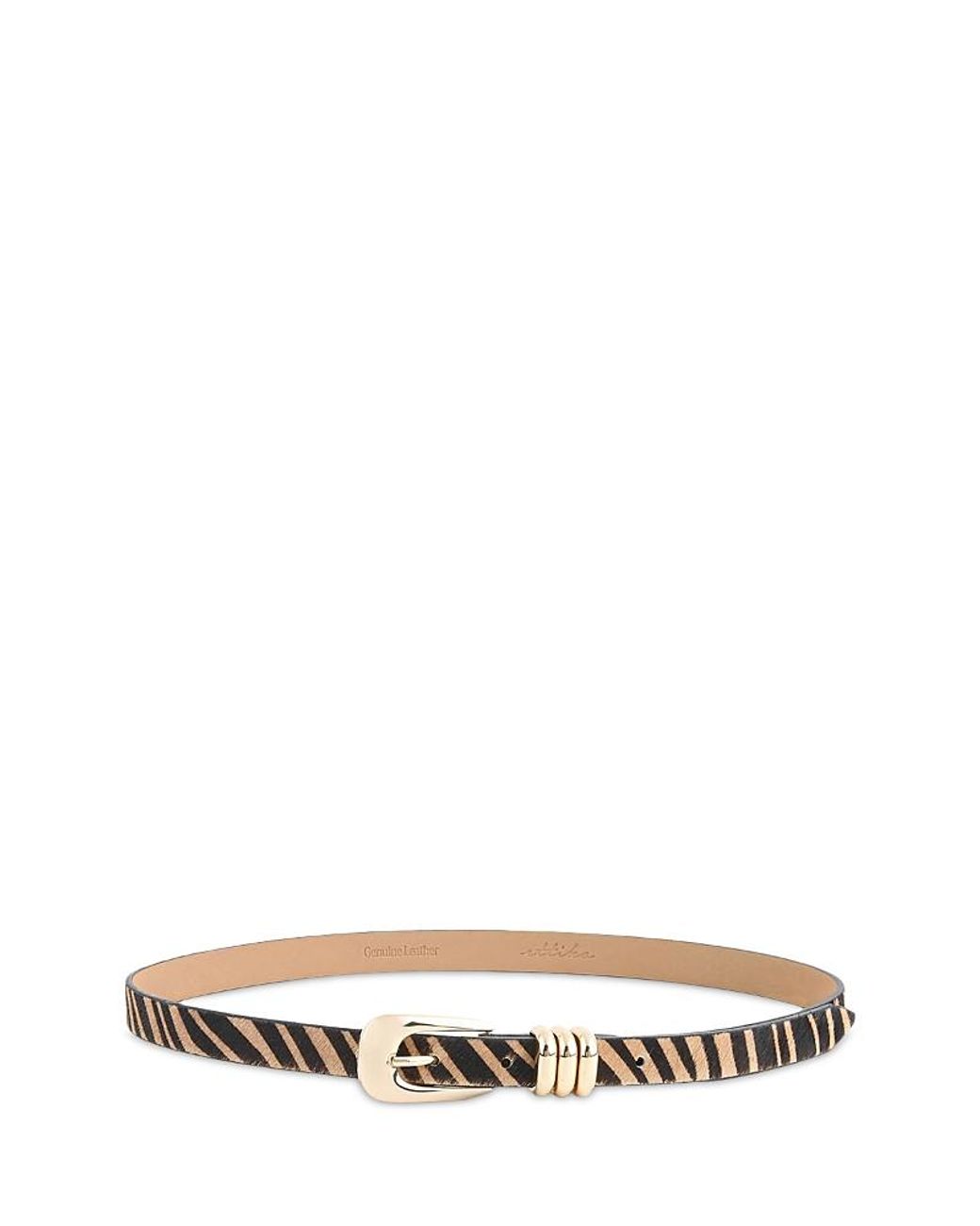 Ettika White Thin Print Belt