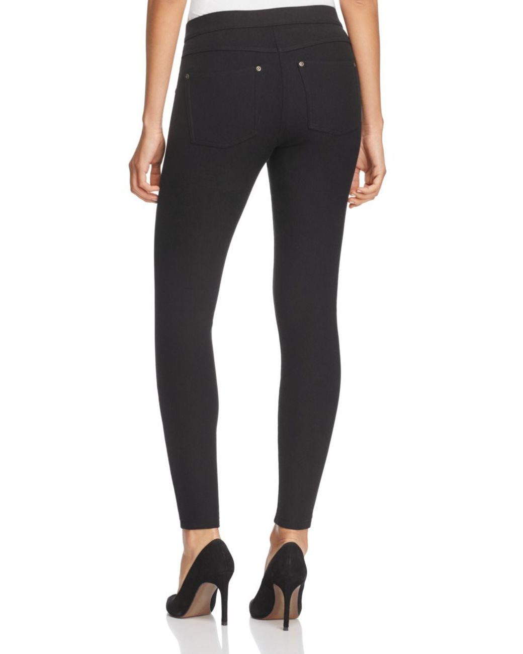 Hue Fleece - Lined Denim Leggings in 