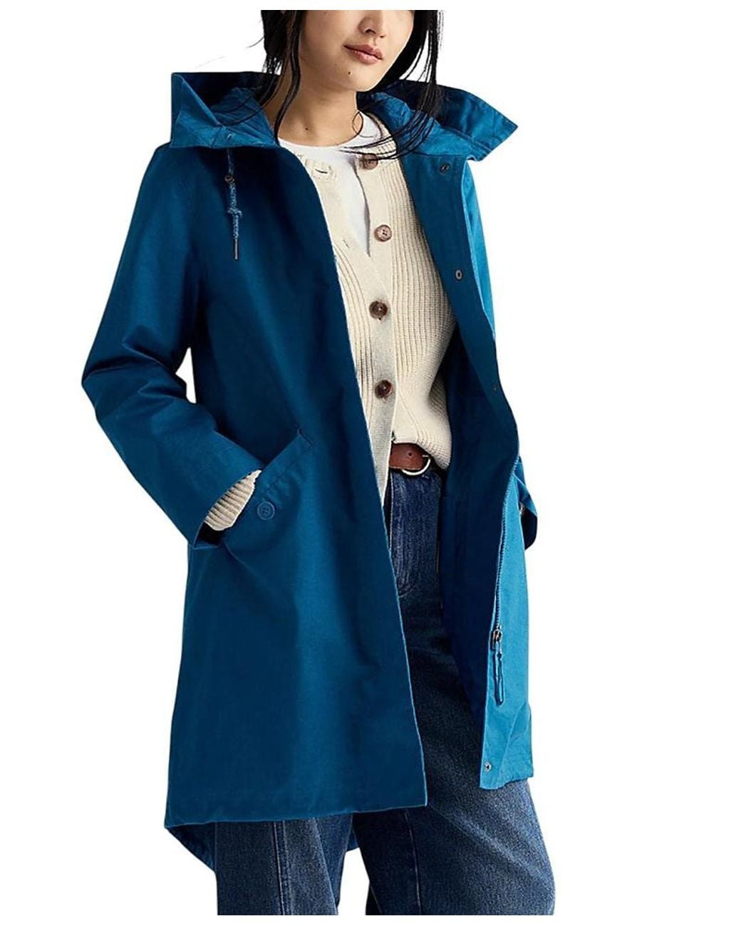 Seasalt Cornwall Blue Seafaring Coat