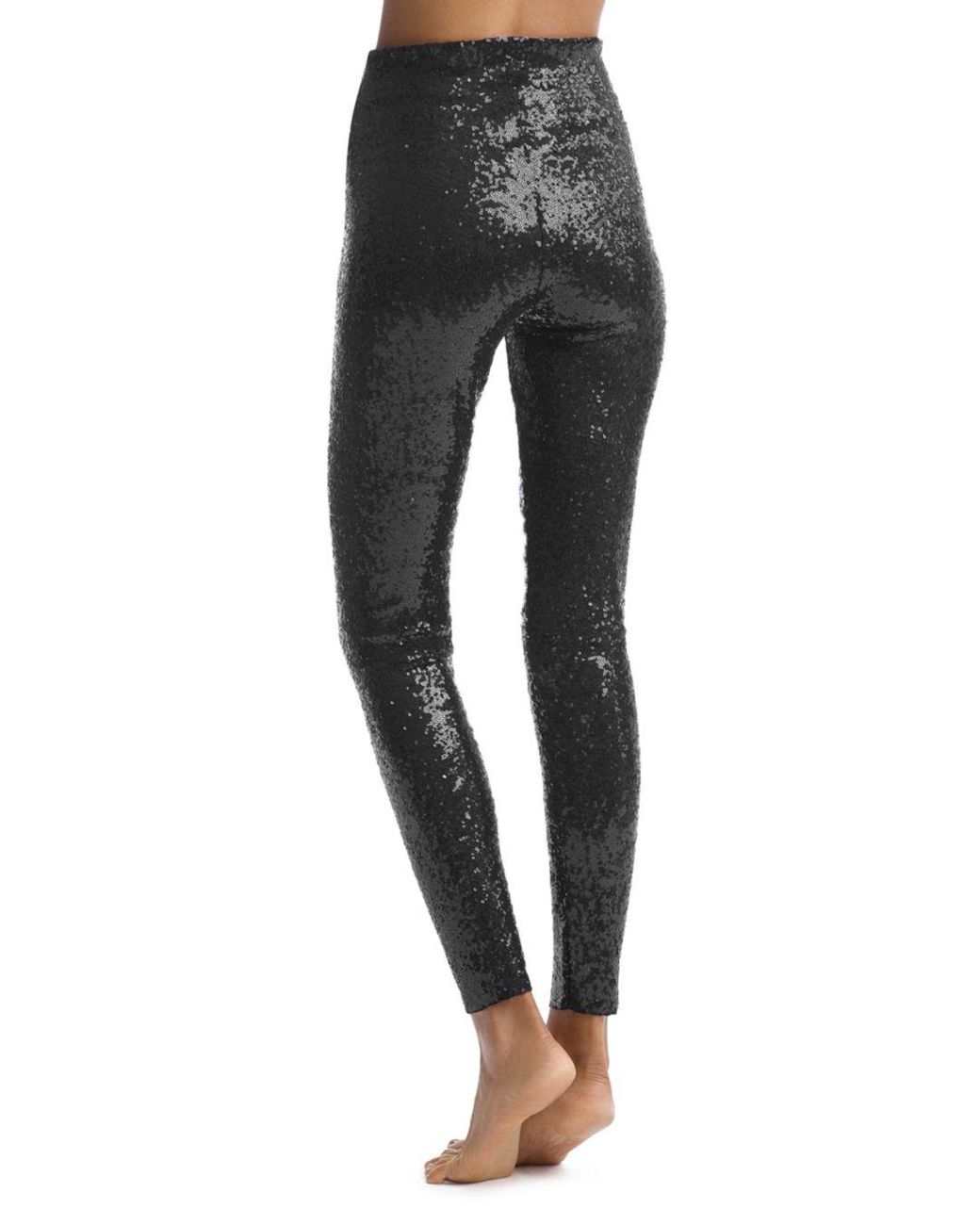 black sequin tights