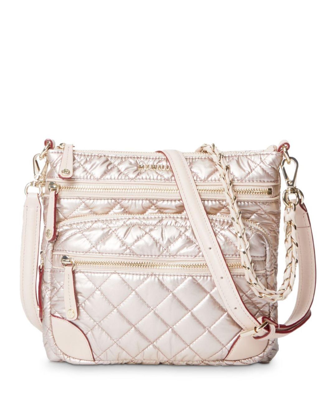 MZ Wallace Downtown Crosby Crossbody in Metallic Lyst