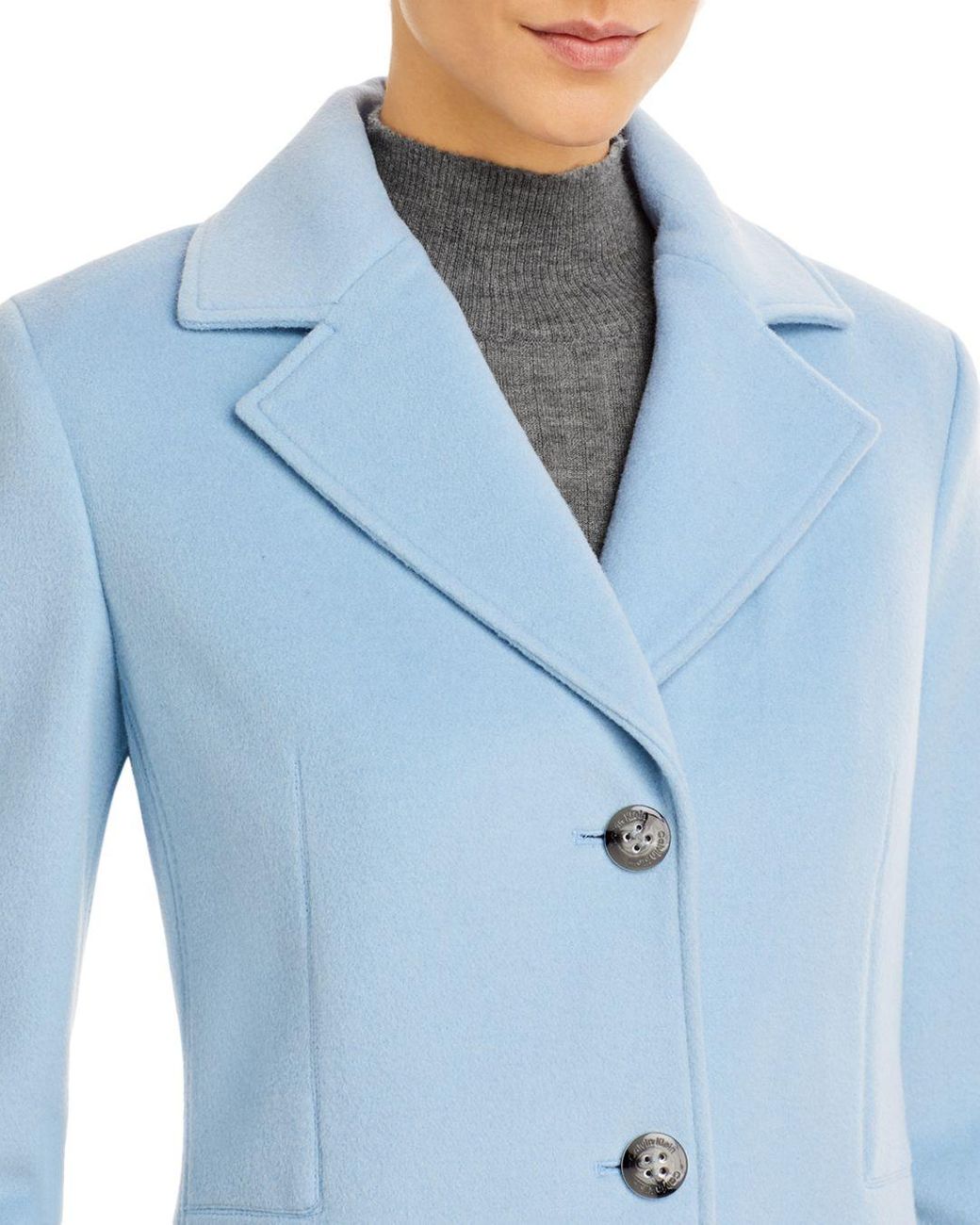 Calvin Klein Wool Mid - Length Coat in 