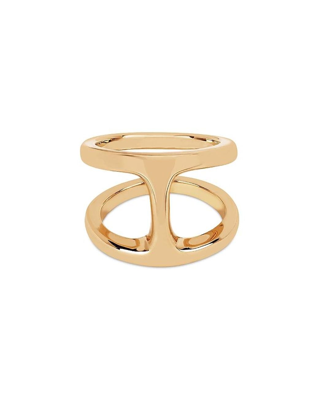 Hoorsenbuhs White 18K Phantom Double Row Statement Ring