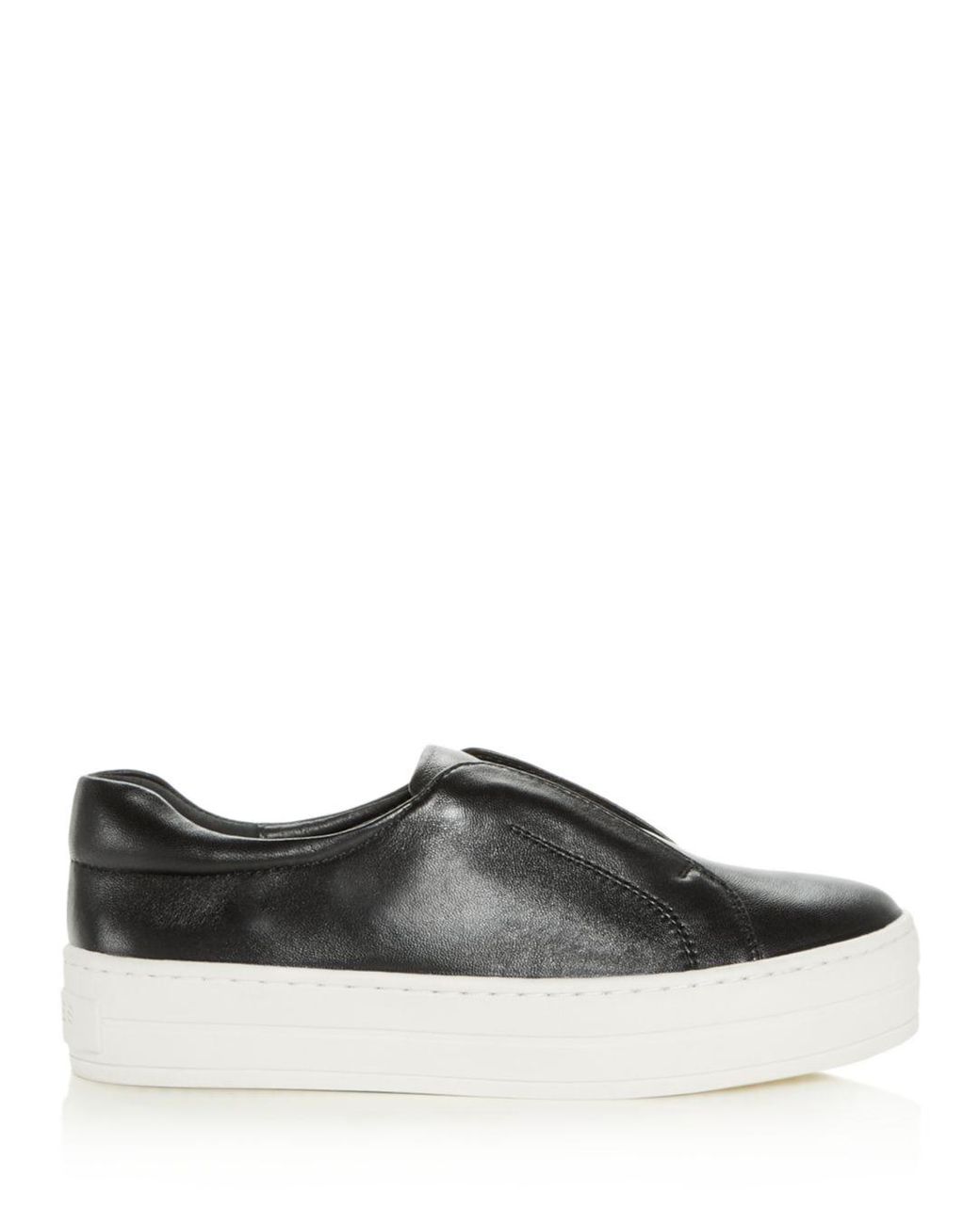 womens black leather platform sneakers