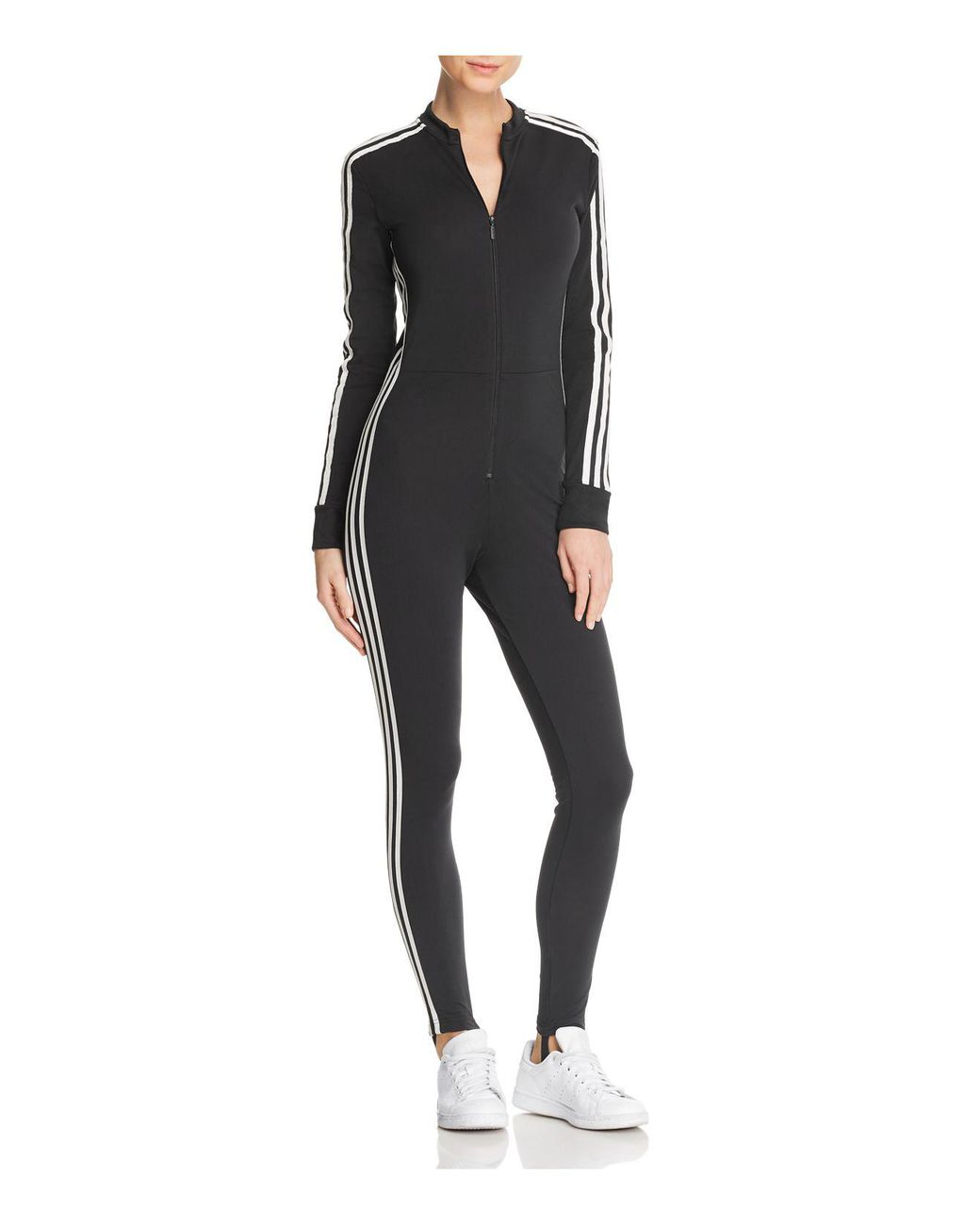 Messed up Lyrical Have learned adidas Originals Adicolor Jumpsuit in Black | Lyst