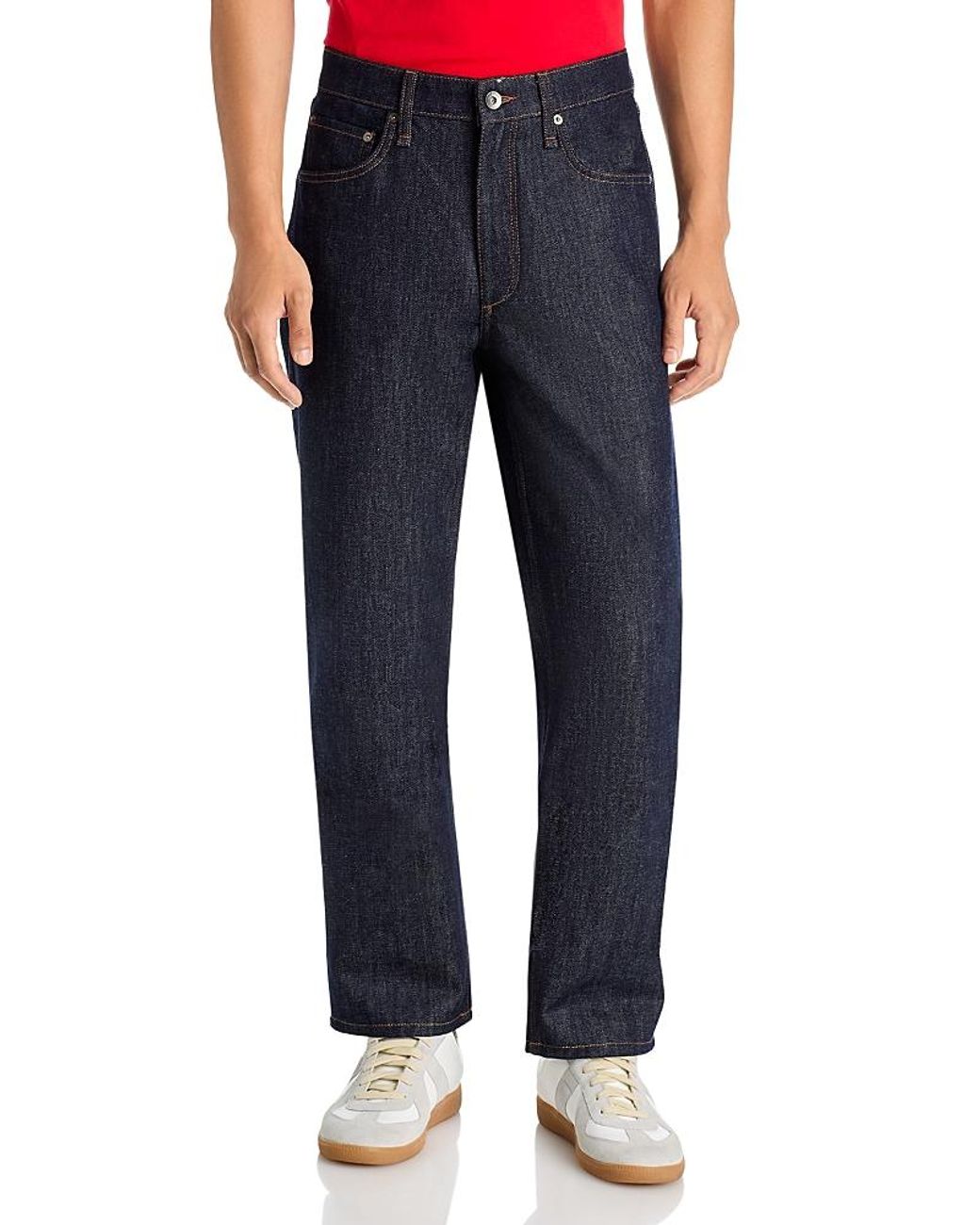 Rag & Bone Blue Cotton Blend Authentic Rigid Jeans for men