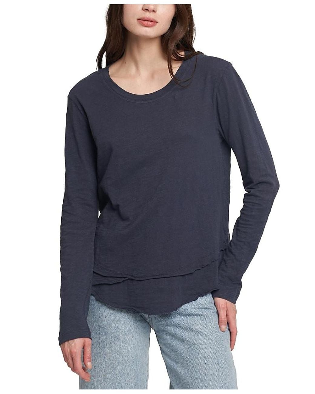 Wilt Blue Mock Layer Tee