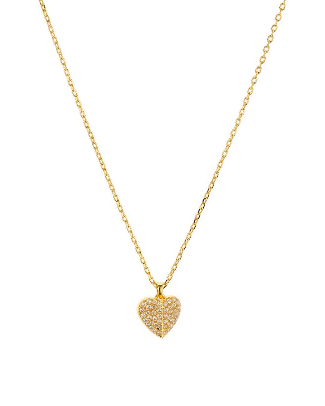 Kate Spade Heart To Heart Pavé Mini Pendant Necklace in Gold (Metallic ...