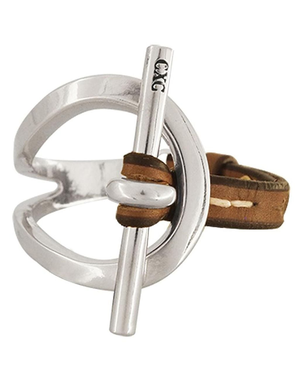 CXC White Laurel Leather Bracelet