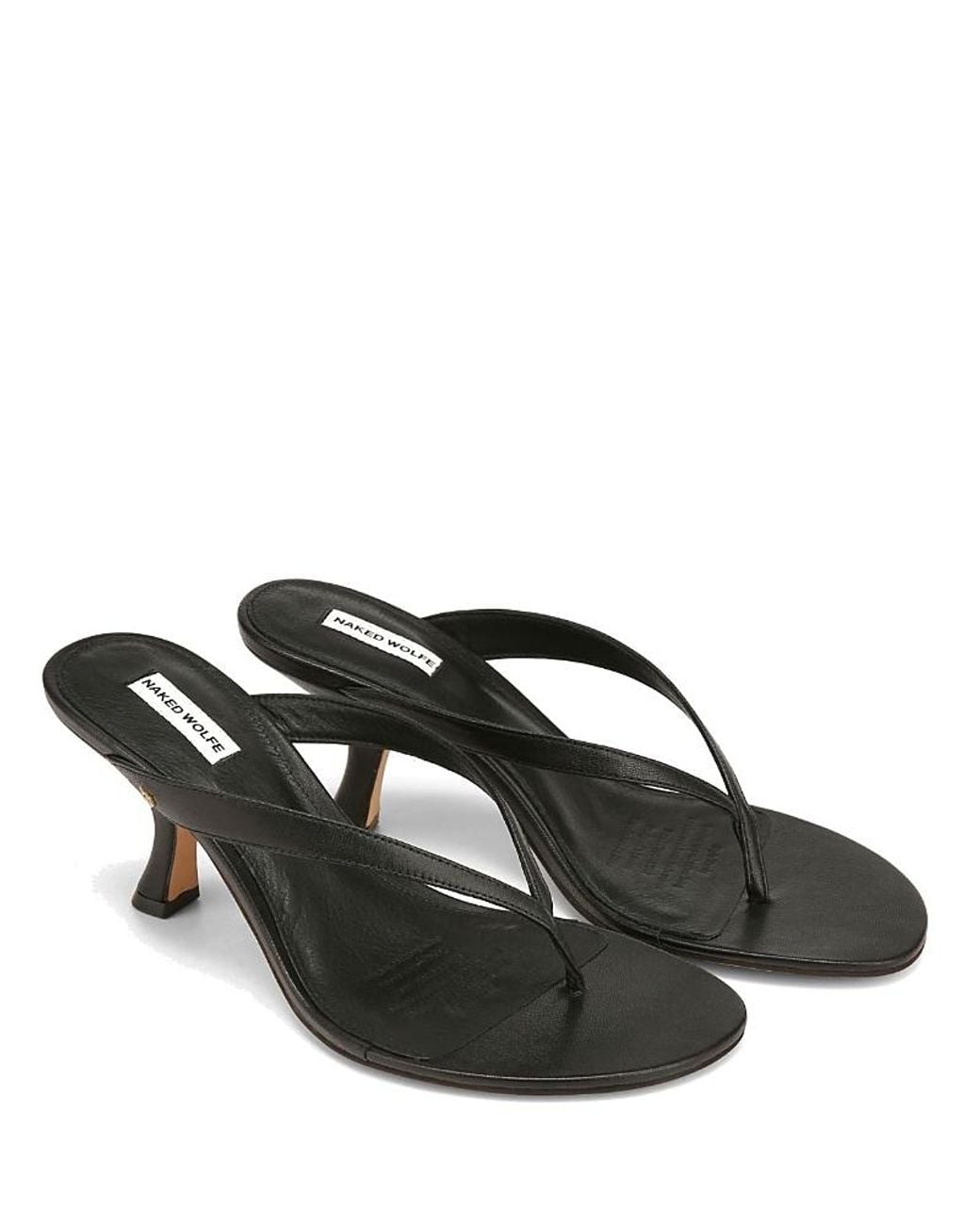 Naked Wolfe Black Mandy Sandals