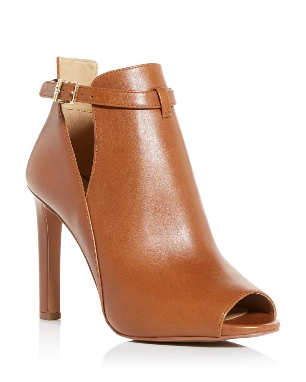 michael kors black open toe heels