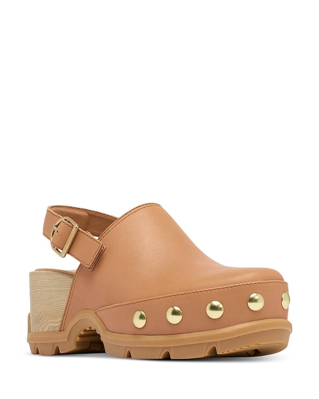 Sorel Brown Roam'N Clog Rvt Studded Clogs