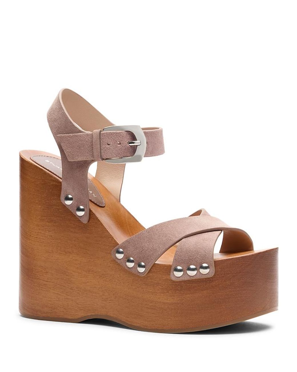 Stuart Weitzman Brown Kate Clog Sandals